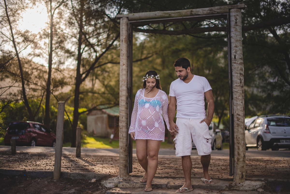 ensaio gestante praia grumara rj