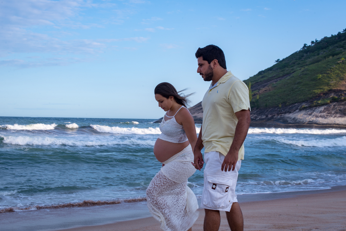 ensaio gestante praia grumara rj