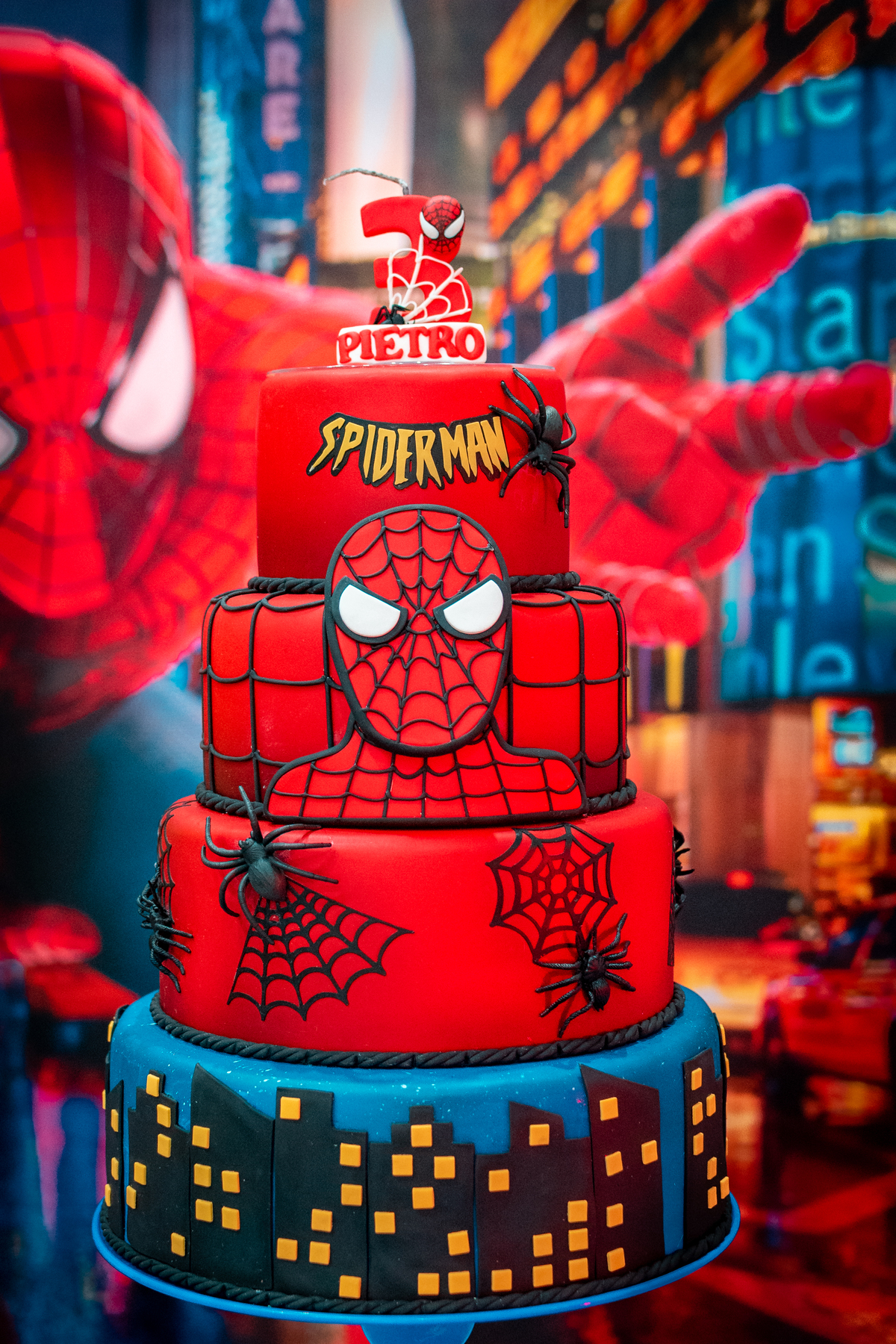 decoração homem aranha