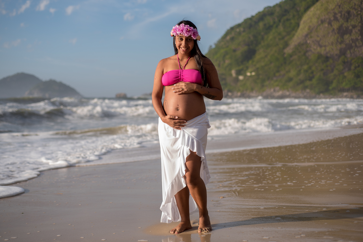 Ensaio gestante fotografado por Mariana Teixeira no Rio de Janeiro