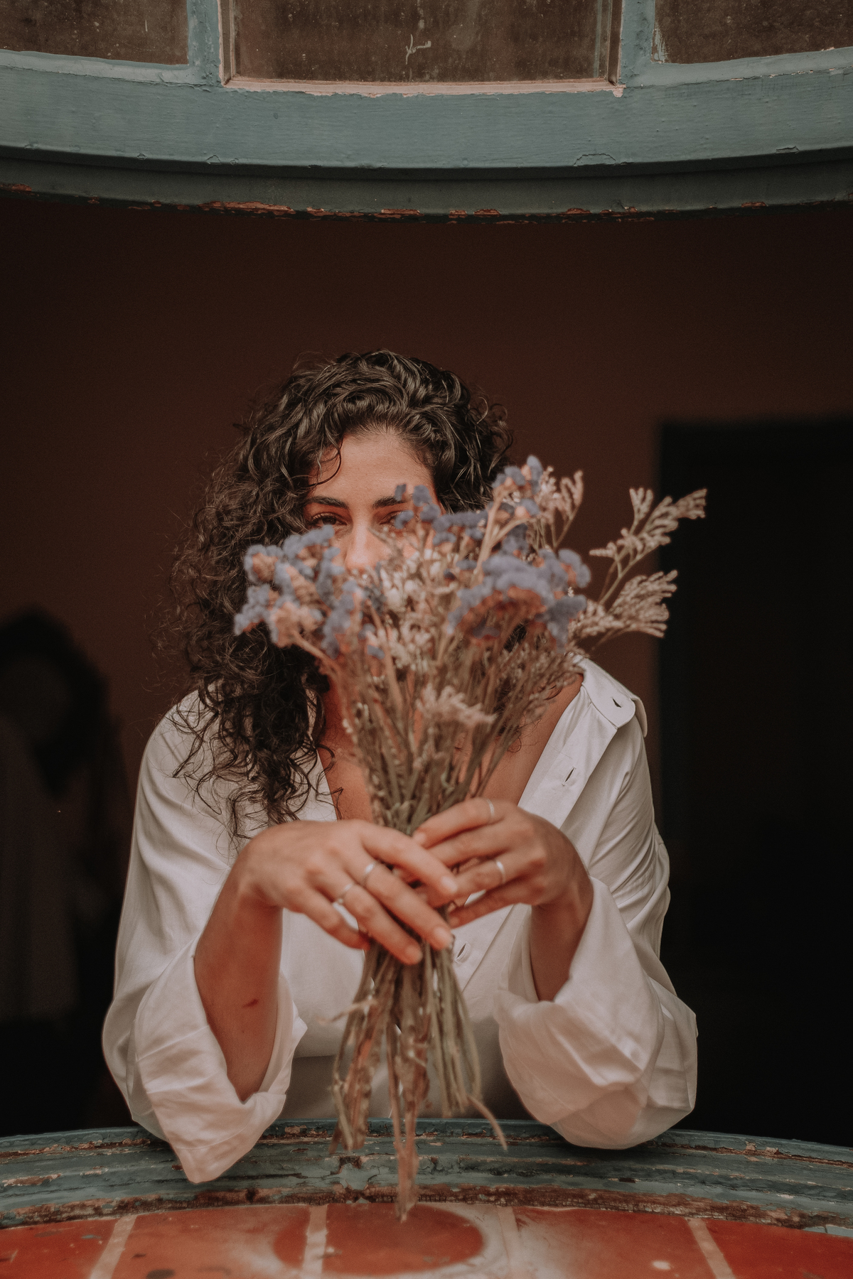 Retratos expressivos de florista em Jaú