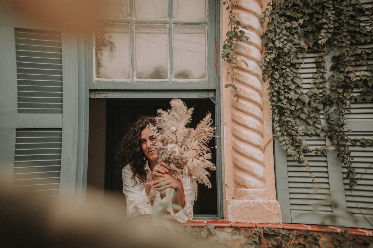 Retratos naturais de florista