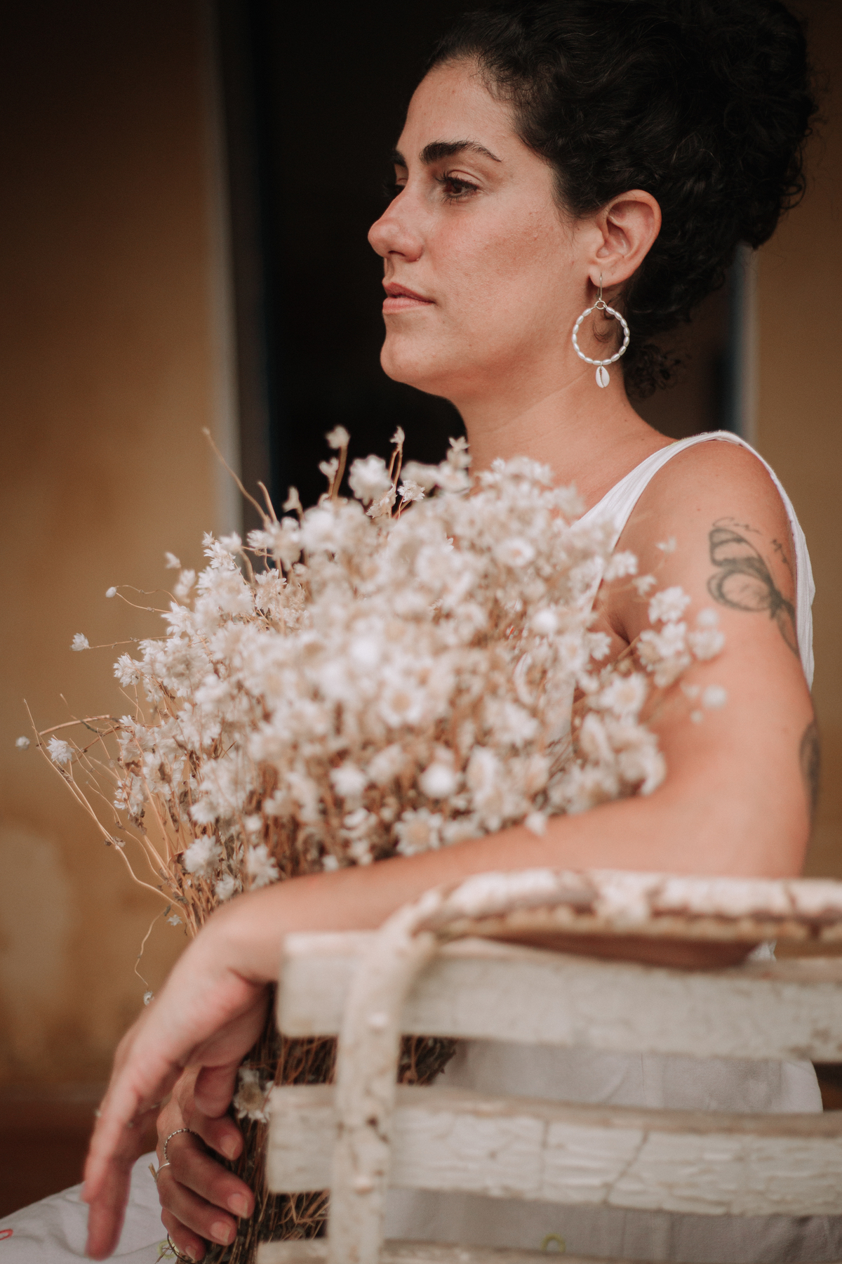 Fotografias de retrato com buquês