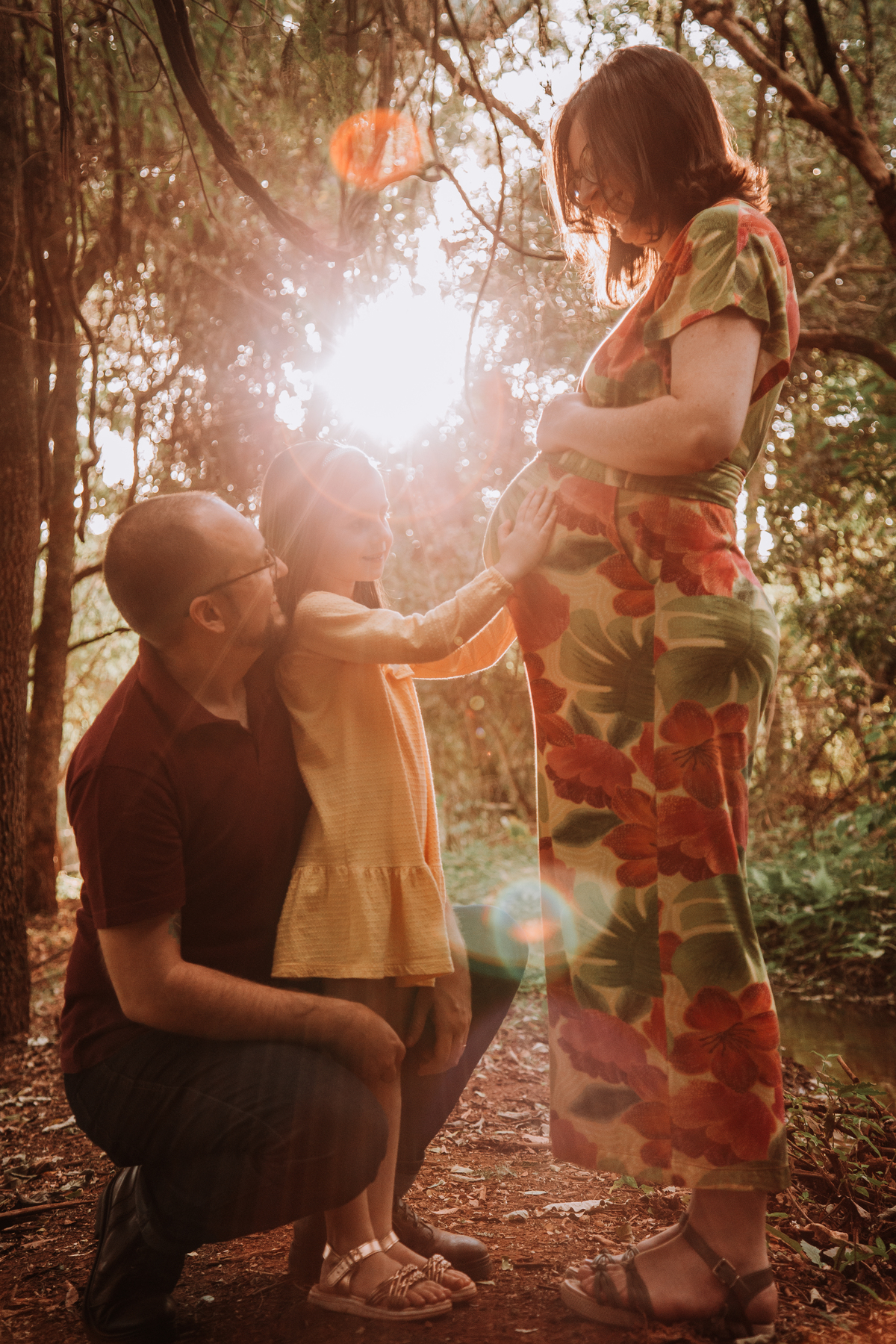 Fotografia de maternidade elegante