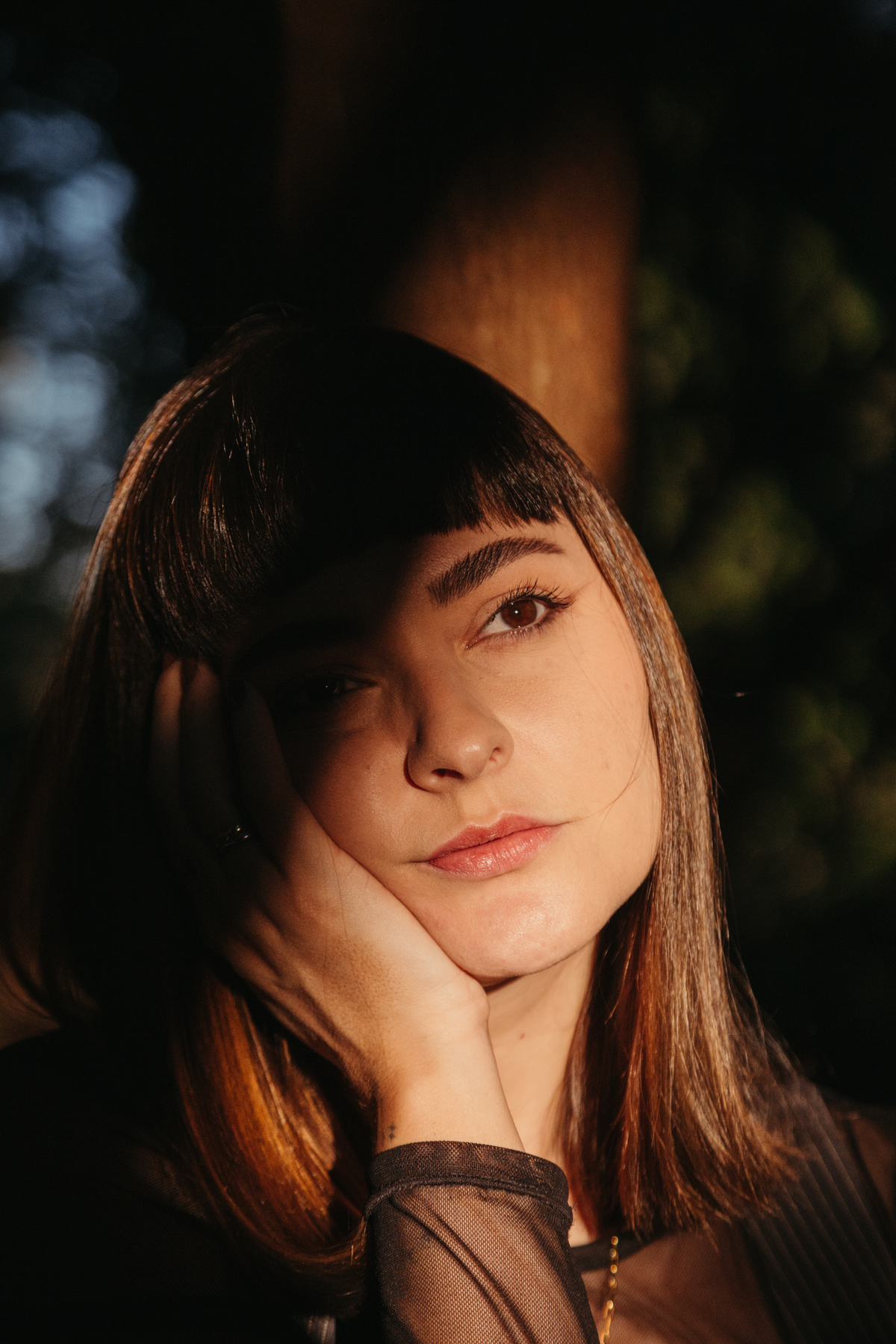 Fotografia profissional feminina na natureza