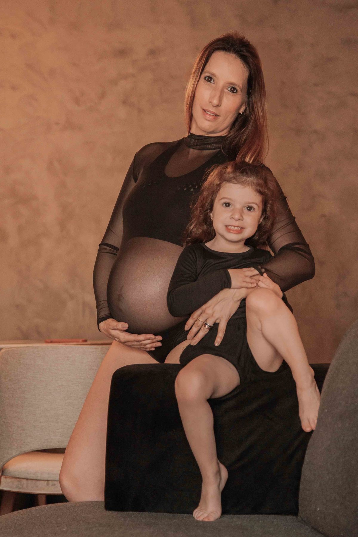 Fotografia de maternidade elegante