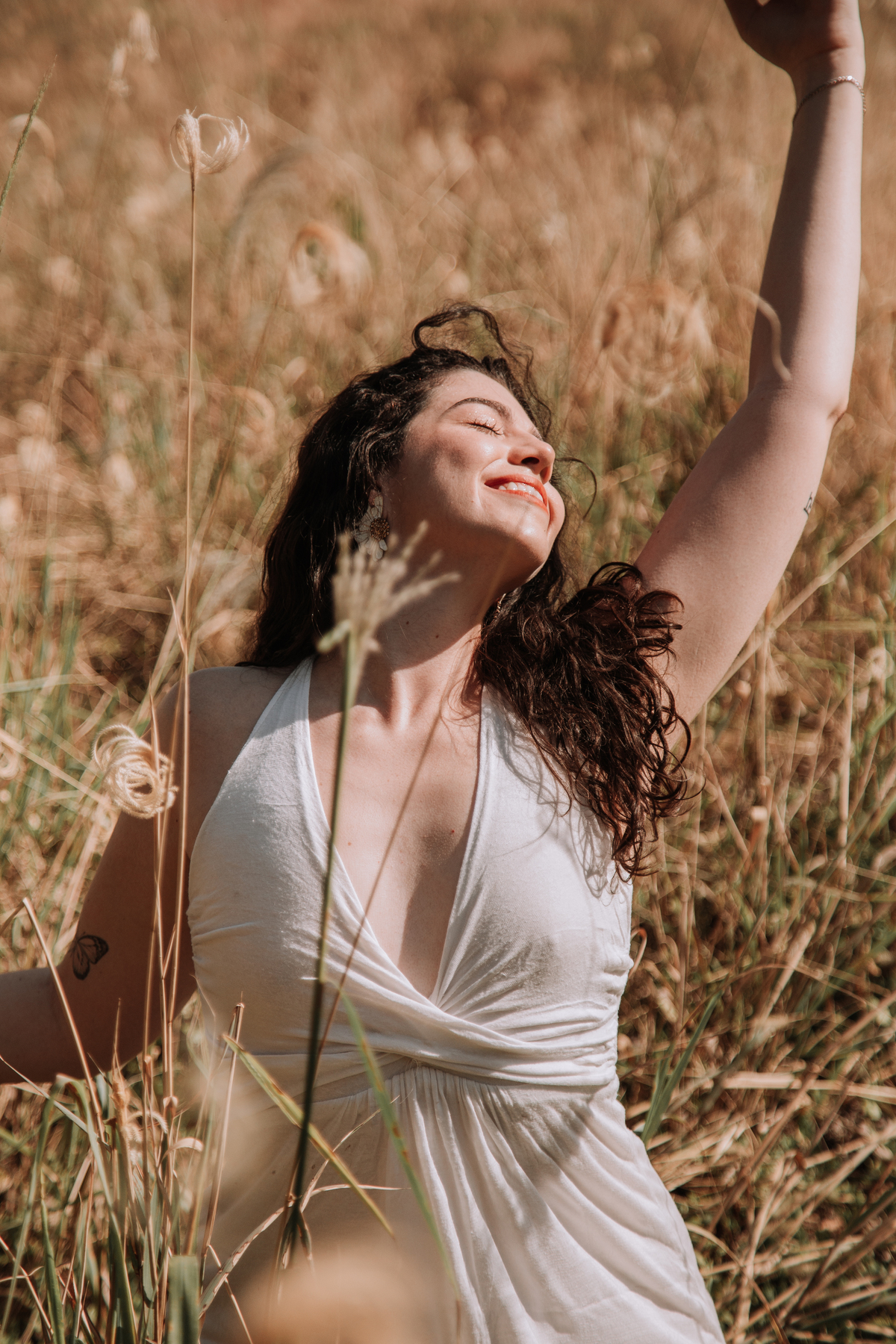 Empoderamento feminino em fotografias externas 