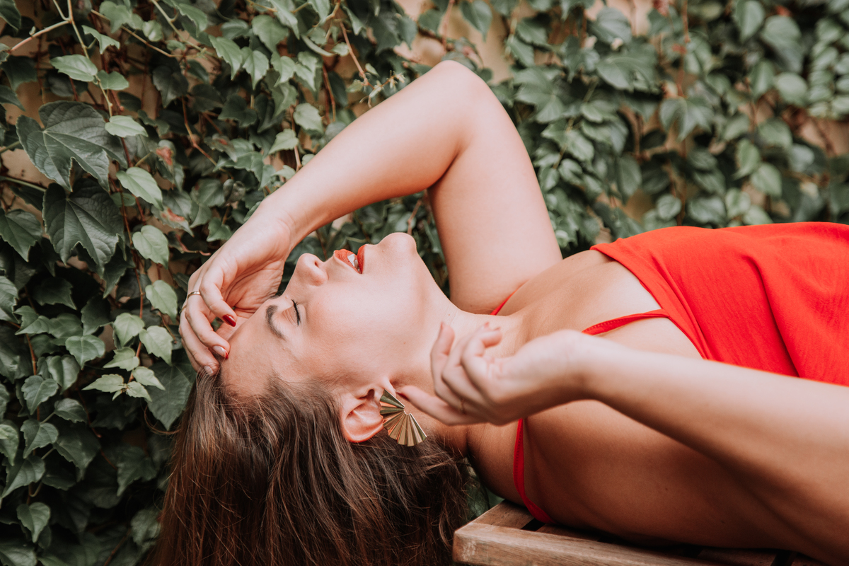 Retrato sensual feminino