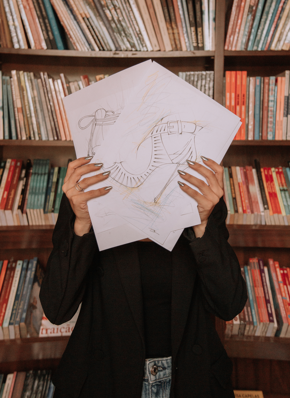 Fotografias de retratos femininos para estilista de calçados femininos