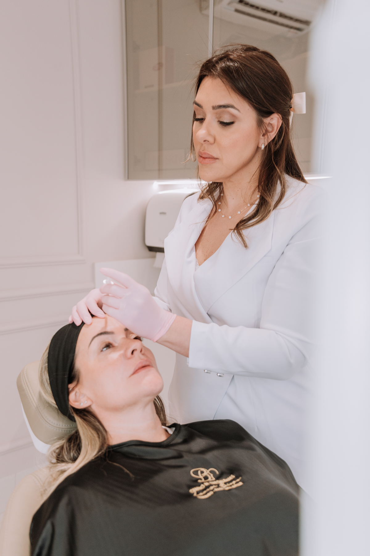 ensaio fotográfico em clínica de estética