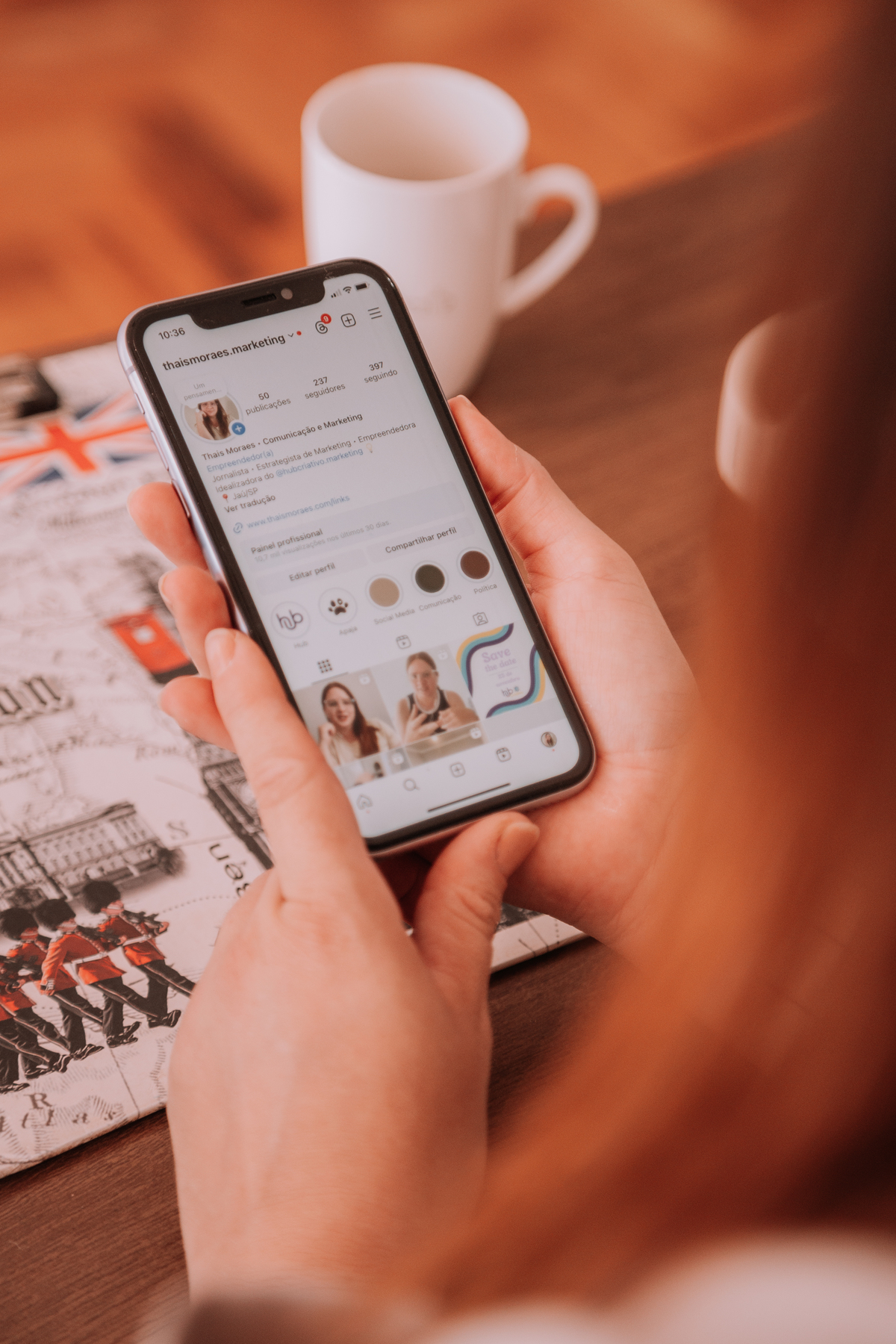 fotografia de posicionamento digital