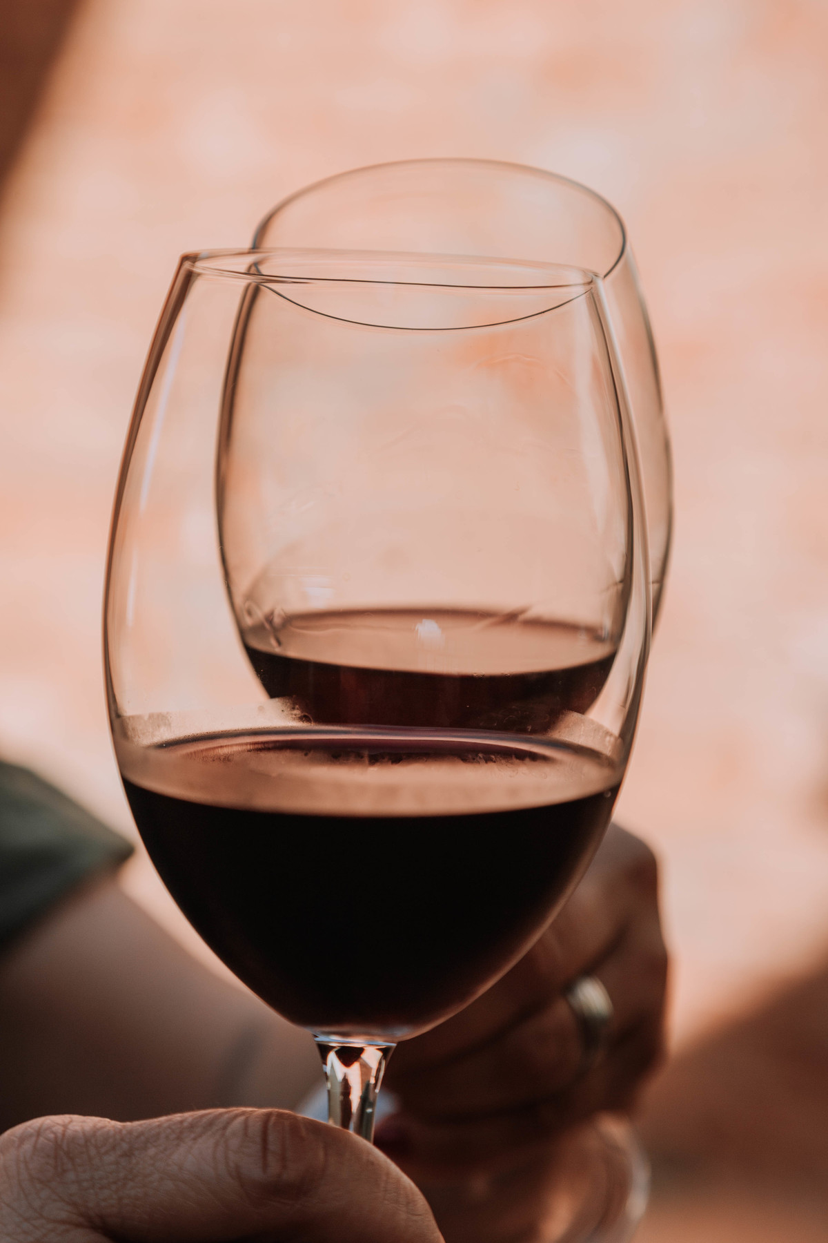 fotografia de taças e harmonização