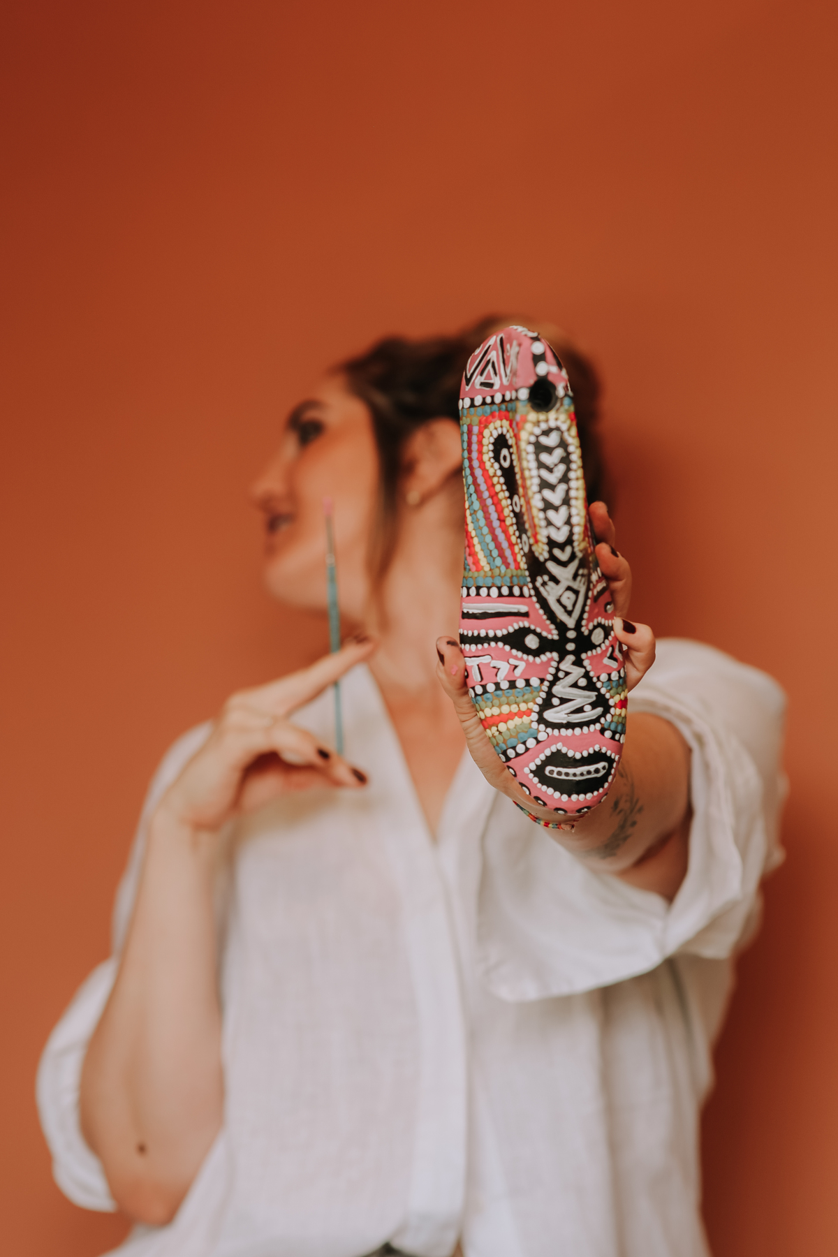 Fotografia de retratos femininos com retoques criativos