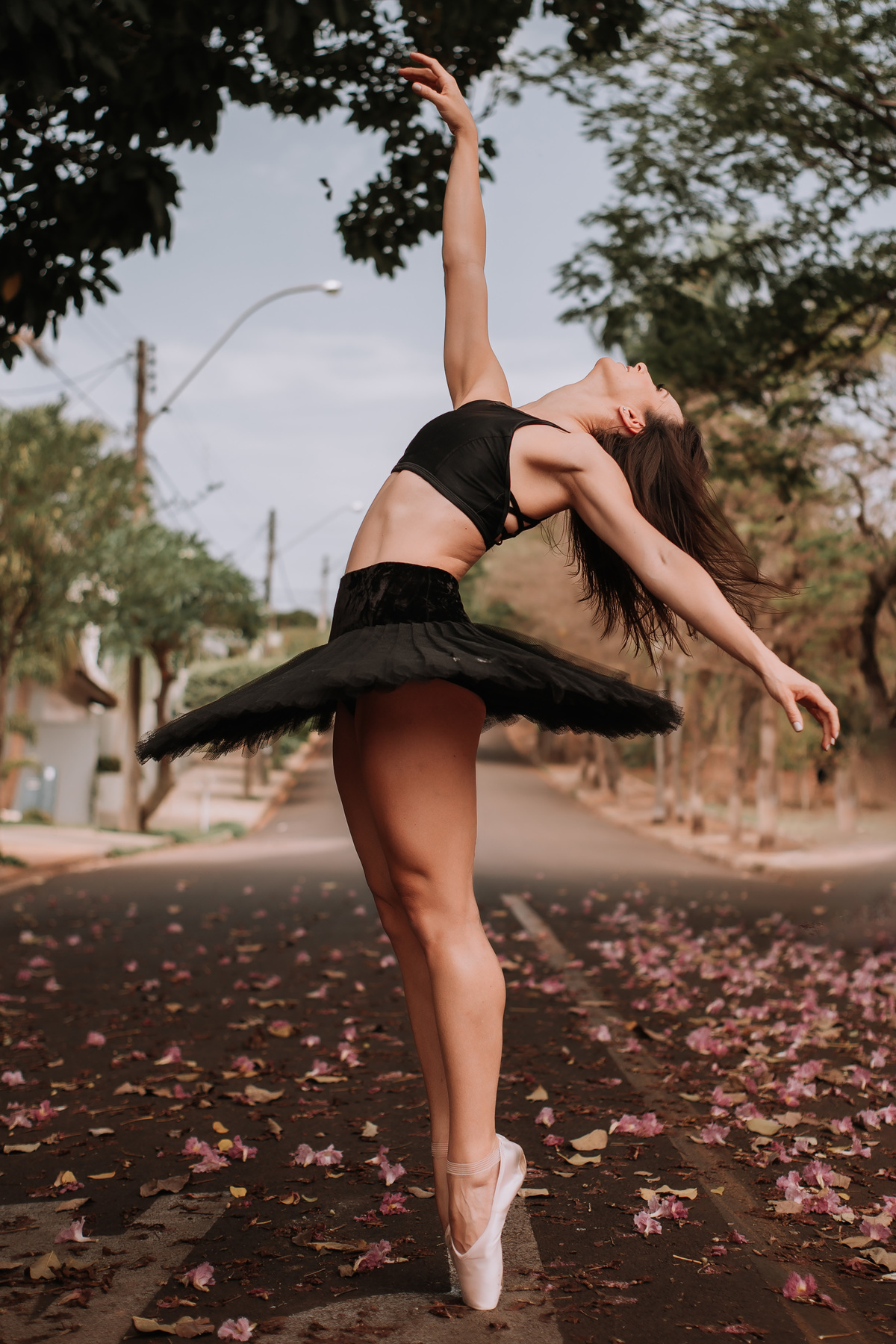Fotografia de dança moderna ao ar livre