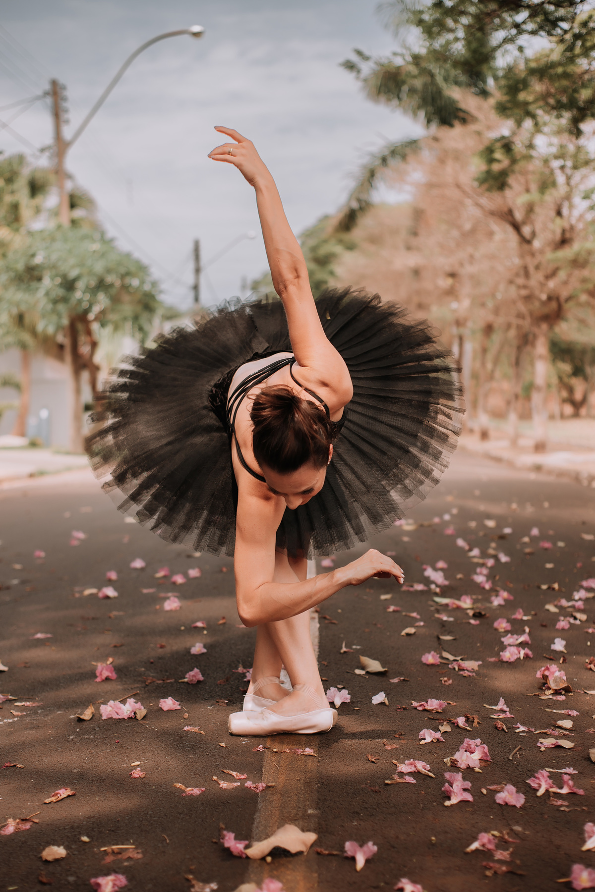 Fotografias de bailarinas urbanas em ação