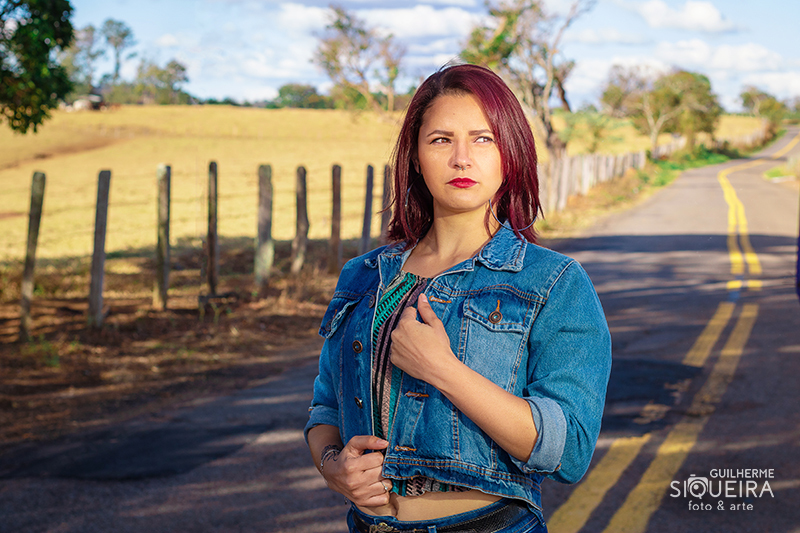 Ensaio externo feminino realizado em Varginha - MG