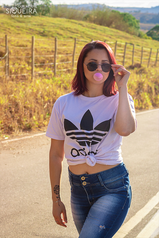 Ensaio externo feminino realizado em Varginha - MG