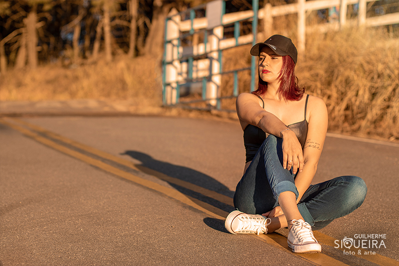Ensaio externo feminino realizado em Varginha - MG