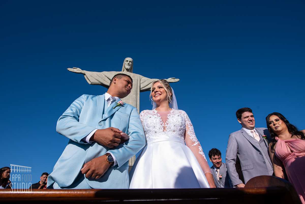 Cerimônia de casamento no Cristo