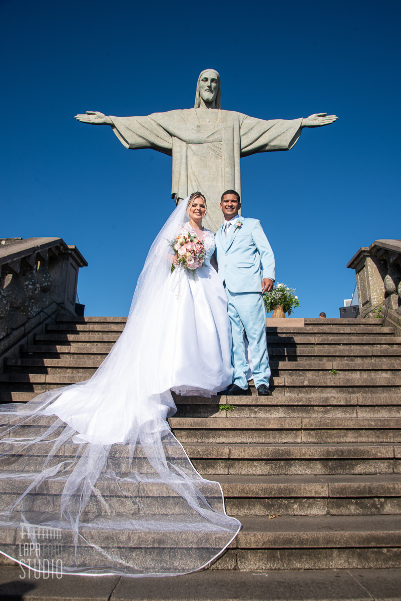 Casal no Cristo Redentor