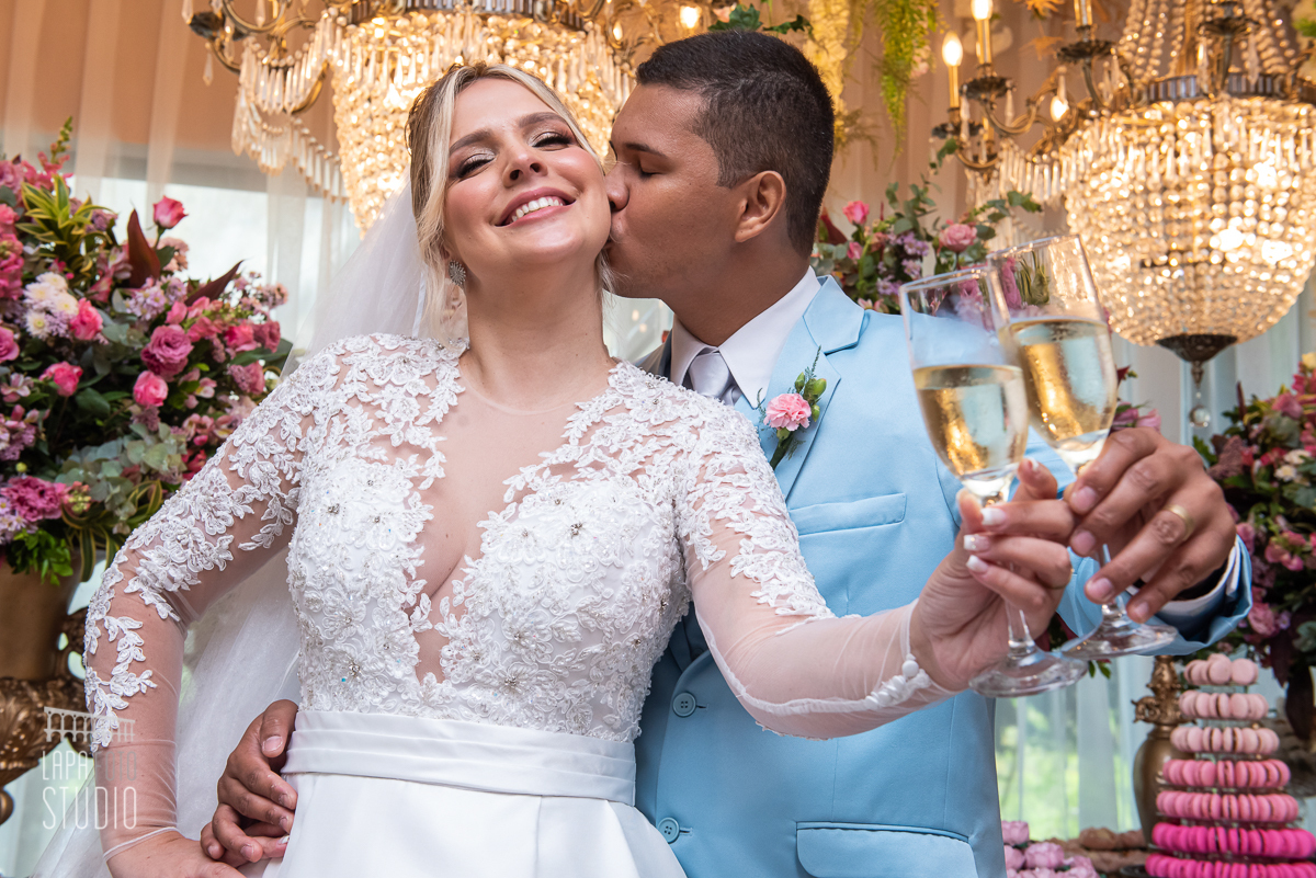 Brinde dos noivos na Ballroom
