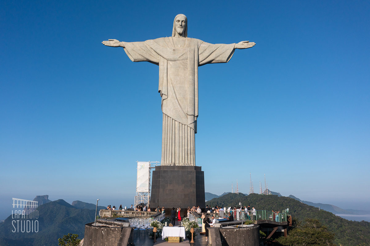Cerimônia de casamento no Cristo Redentor