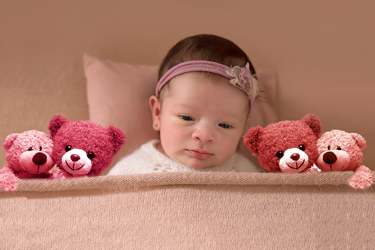 ensaio de newborn da Giovanna realizado em Para de Minas