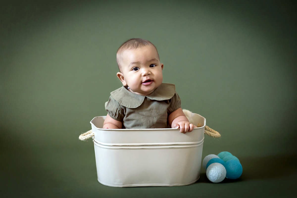 Elisa em suas fotos de 6 meses