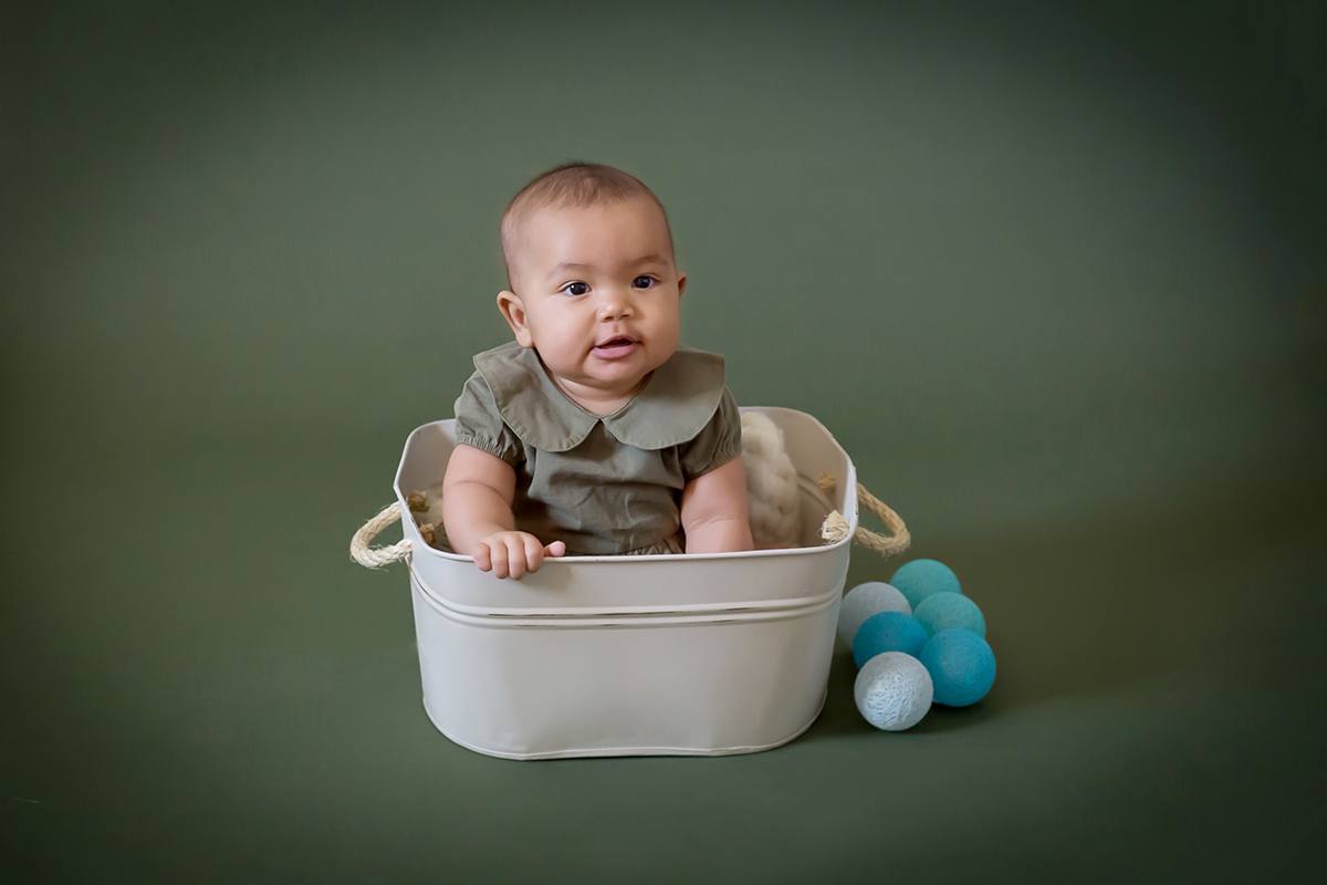 Ensaio de 6 meses de vida da Elisa