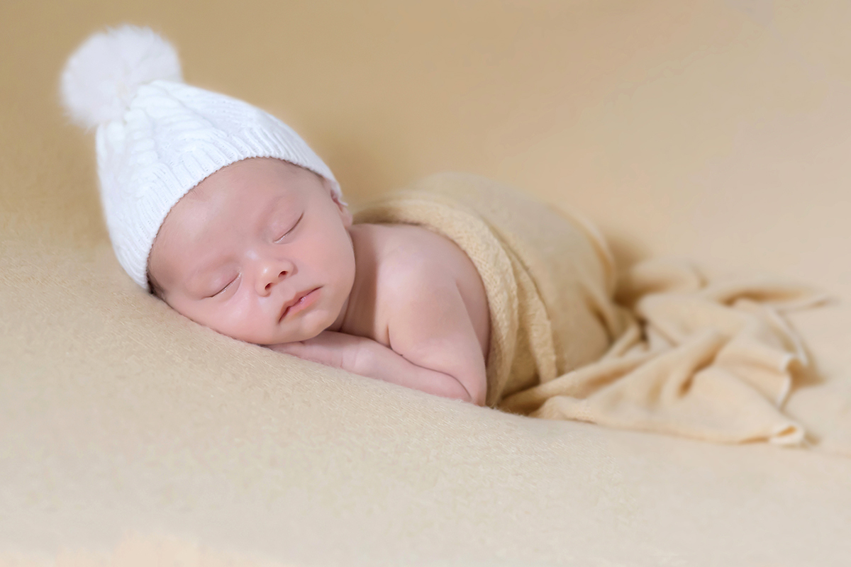 Foto de newborn do Lucca de 18 dias em Pará de Minas