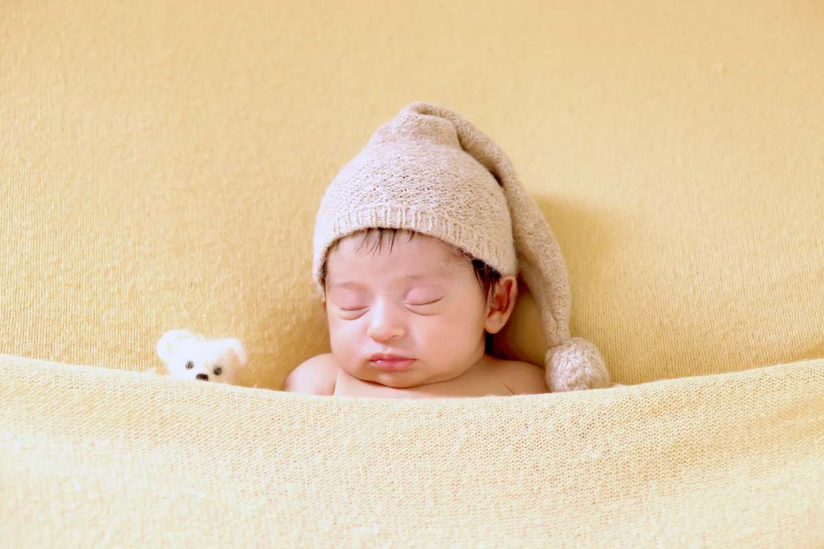 Foto newborn da Maria Vitória de 12 dias em Para de minas