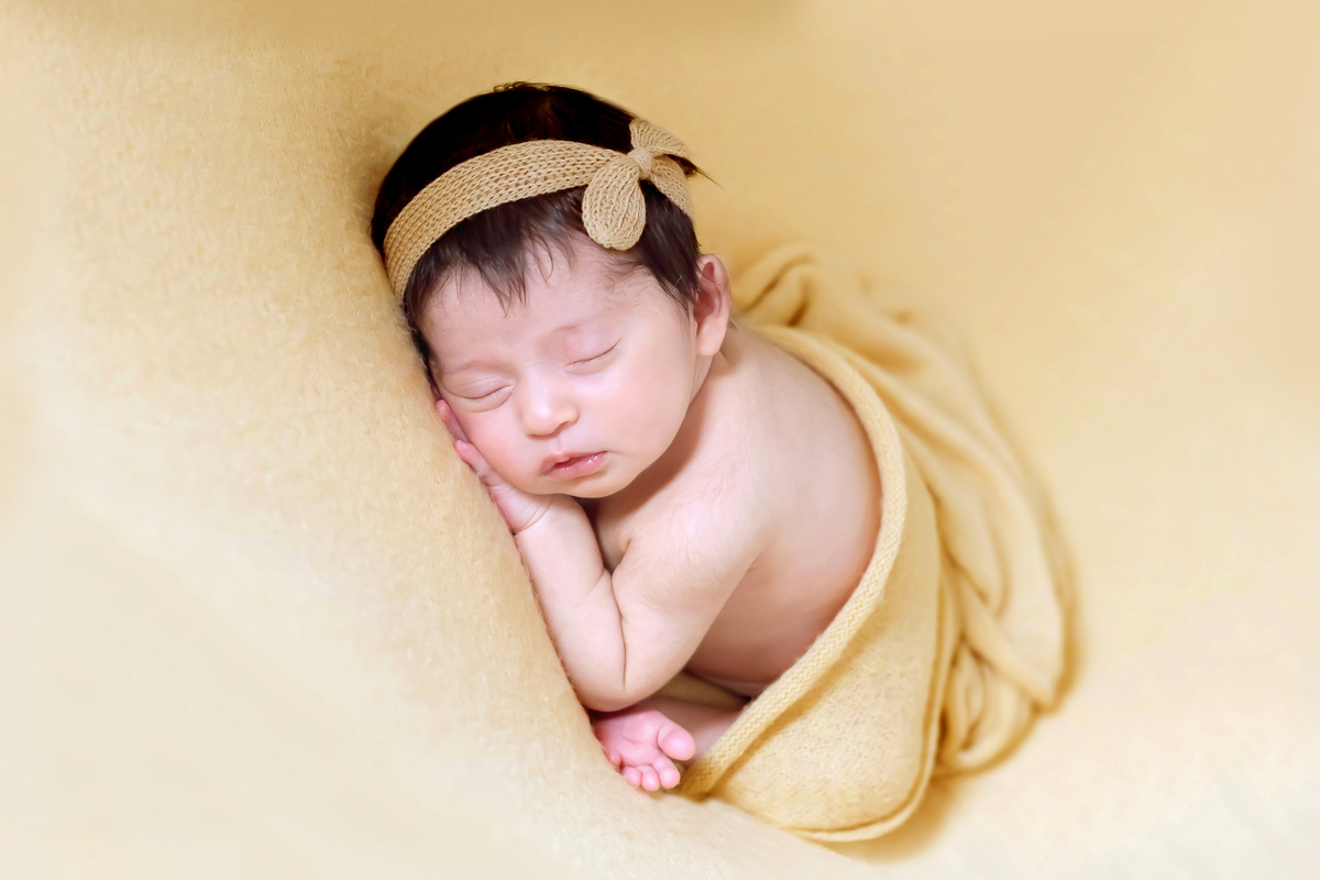 Fotografia newborn da Maria Vitória de 12 dias em Pará de Minas