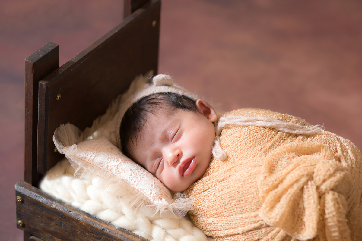 Maria Vitória de em seu ensaio de newborn em Pará de Minas