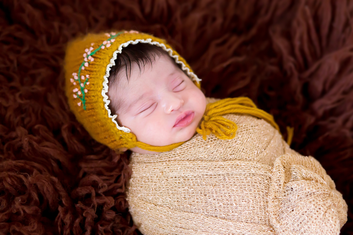 Foto de recém nascido da Maria Vitória de 12 dias em Para de Minas