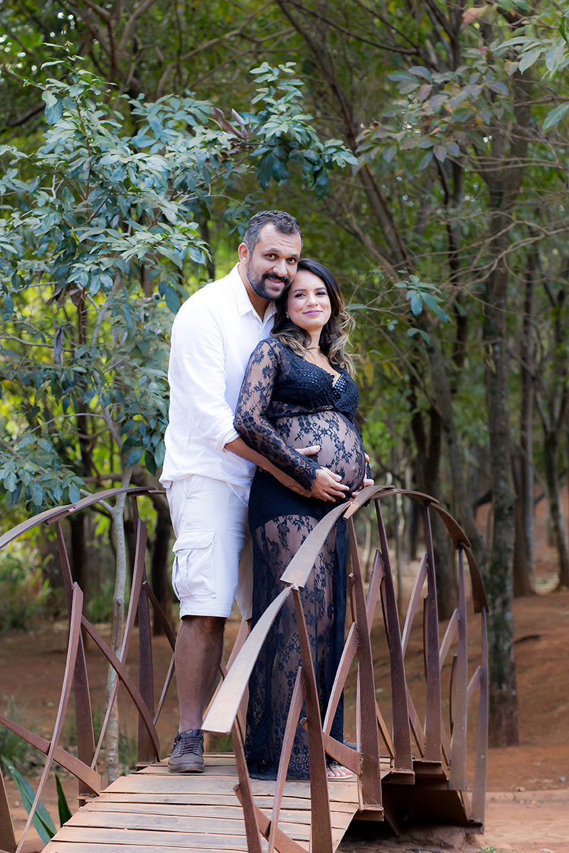 Fotografia de gestantes em Belo Horizonte no Parque das Águas.
