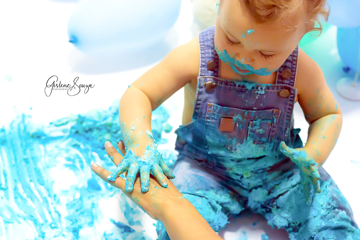 Ensaio de Smash the cake do Luigi em Para de Minas