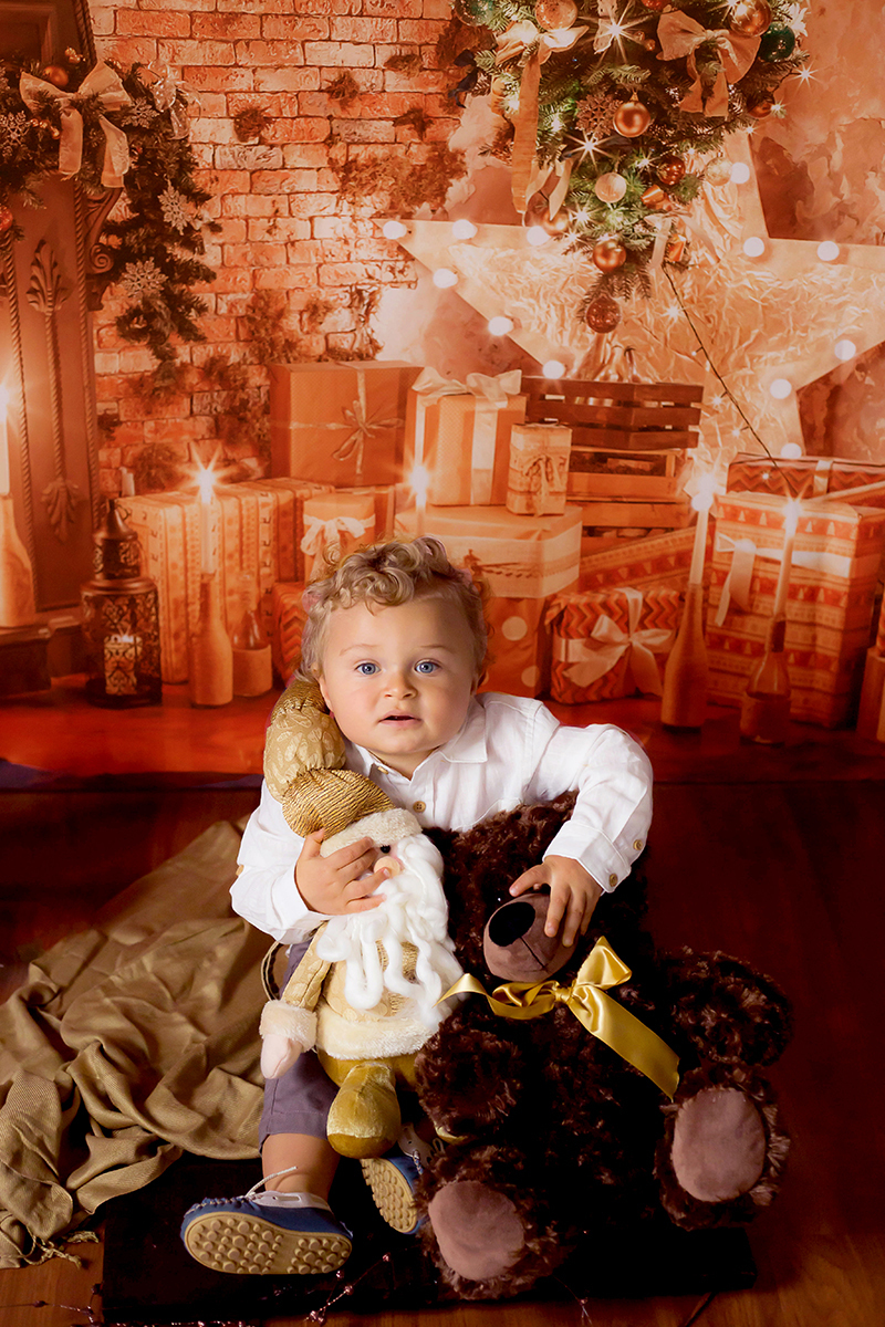 Ensaio de Natal do Luigi realizada em para de minas. Fotografia infantil de natal 2020.