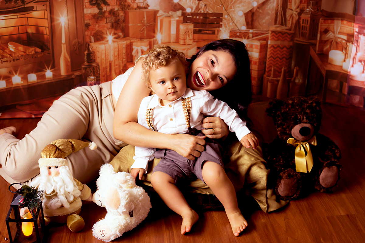 Fotos de Natal 2020 realizadas na cidade de Pará de Minas. Ensaio de Natal do Luigi.