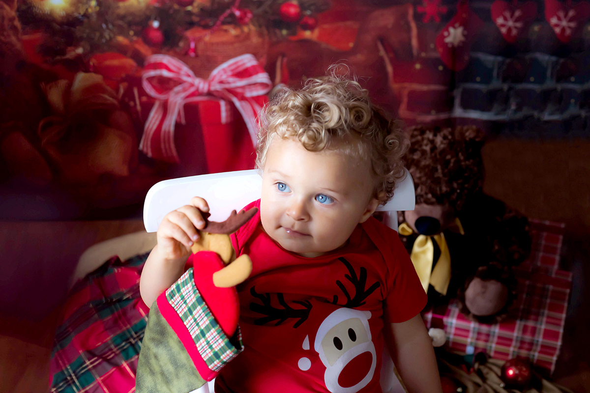 Fotografia infantil de Natal em Pará de Minas do Lugi.