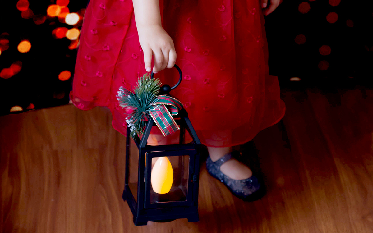 Ensaio de Natal da Maria. Uma princesa de dois anos em Pará de Minas.