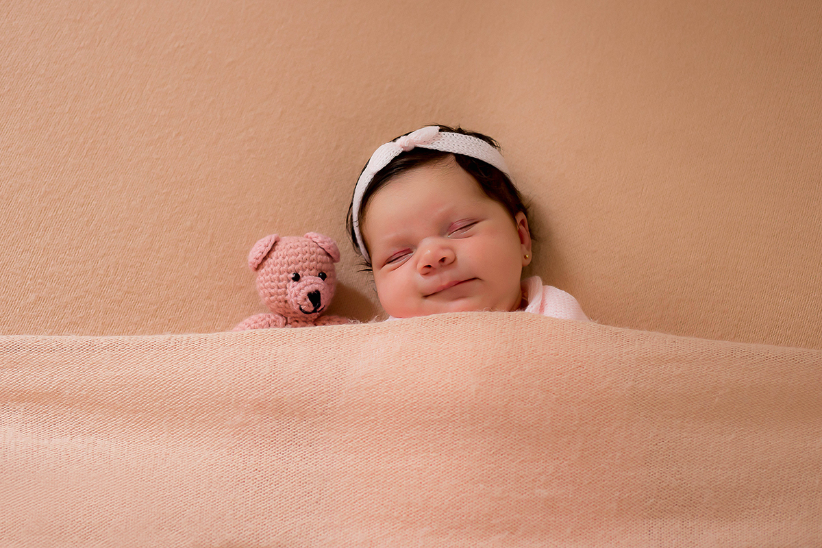 Fotografia de recém nascidos da Valentina de 17 dias em Para de Minas.