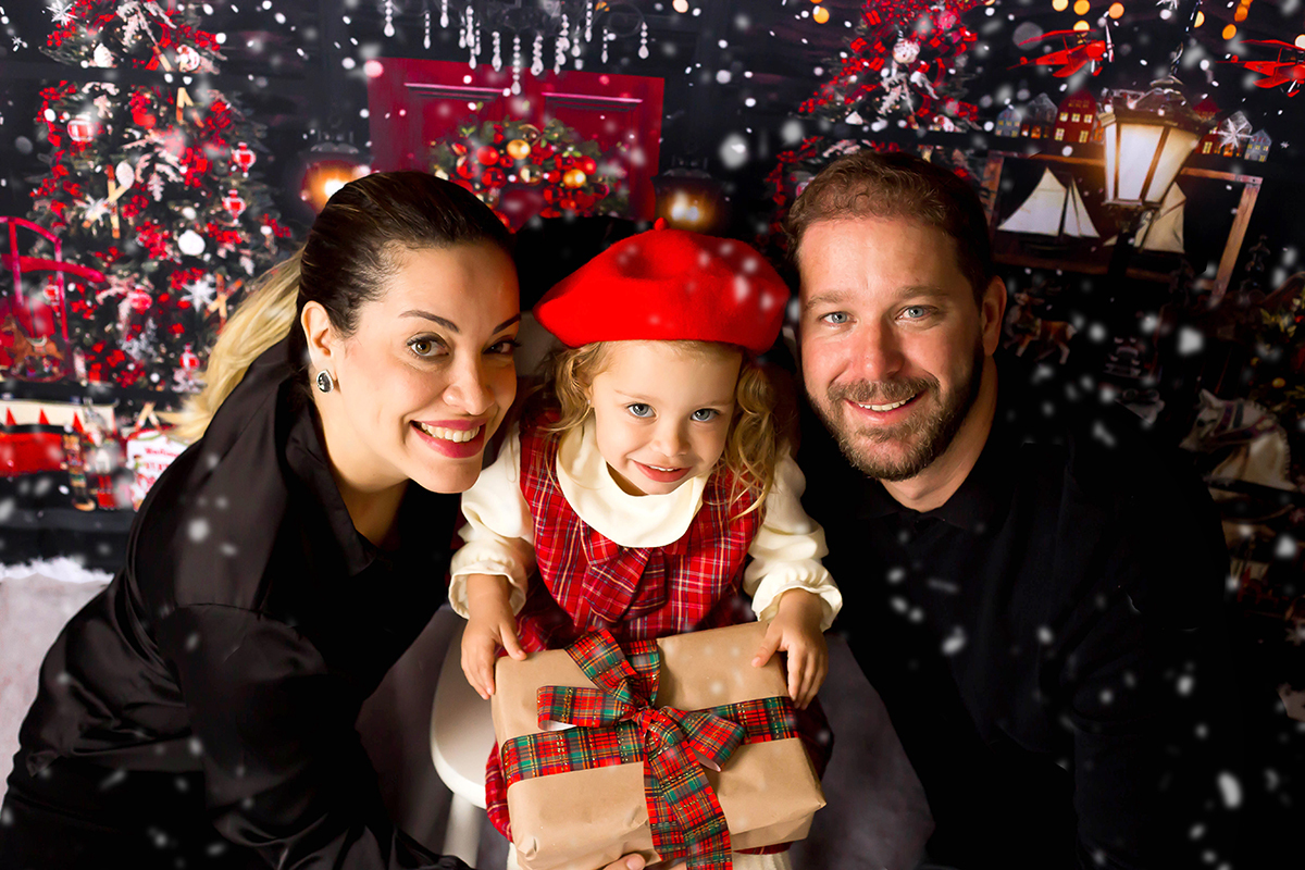 Ensaio de natal da Cecília em Para de Minas