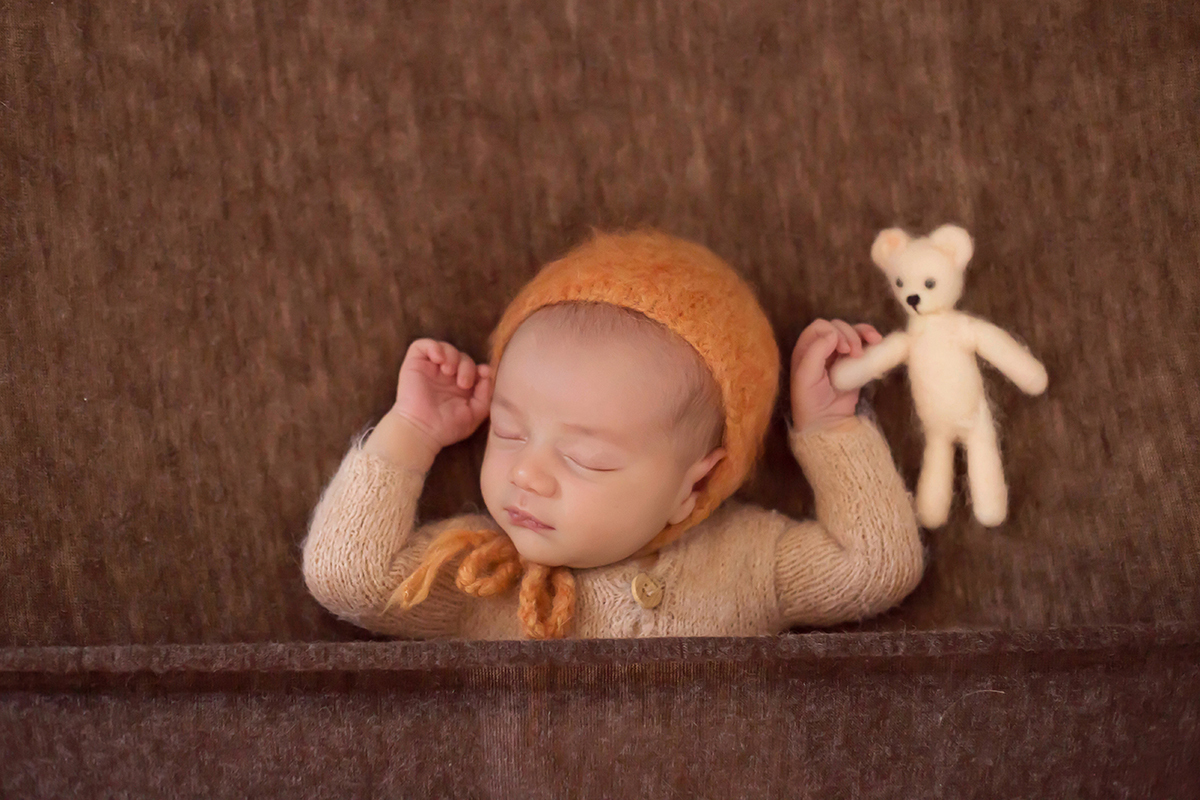Uma fofura de foto do ensaio newborn do Anthony Gabriel em Pará de Minas