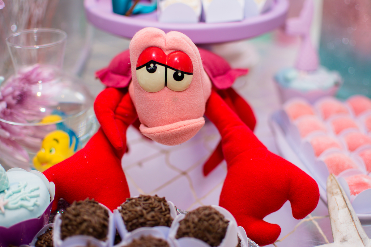 festa ariel decoração