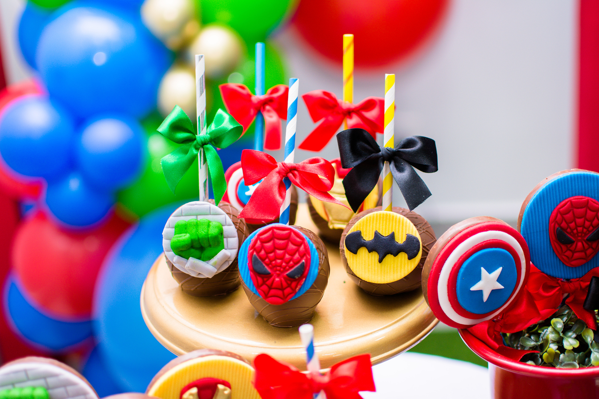decoração festa herois