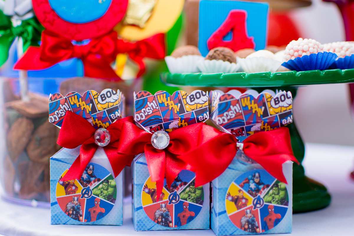 decoração festa herois