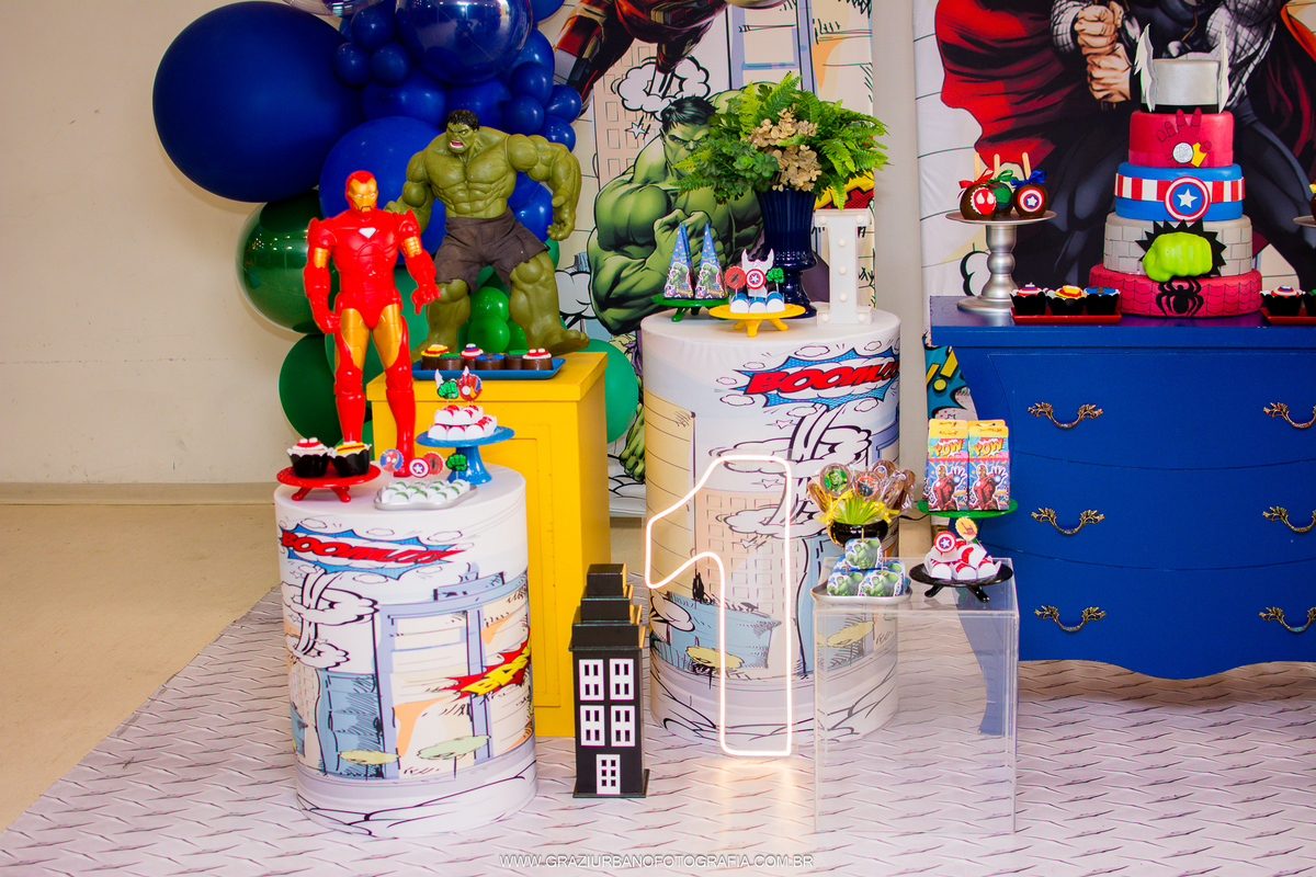 festa herois decoração