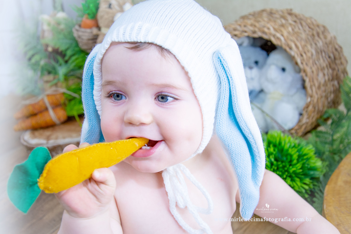 ensaio fotográfico infantil de Páscoa