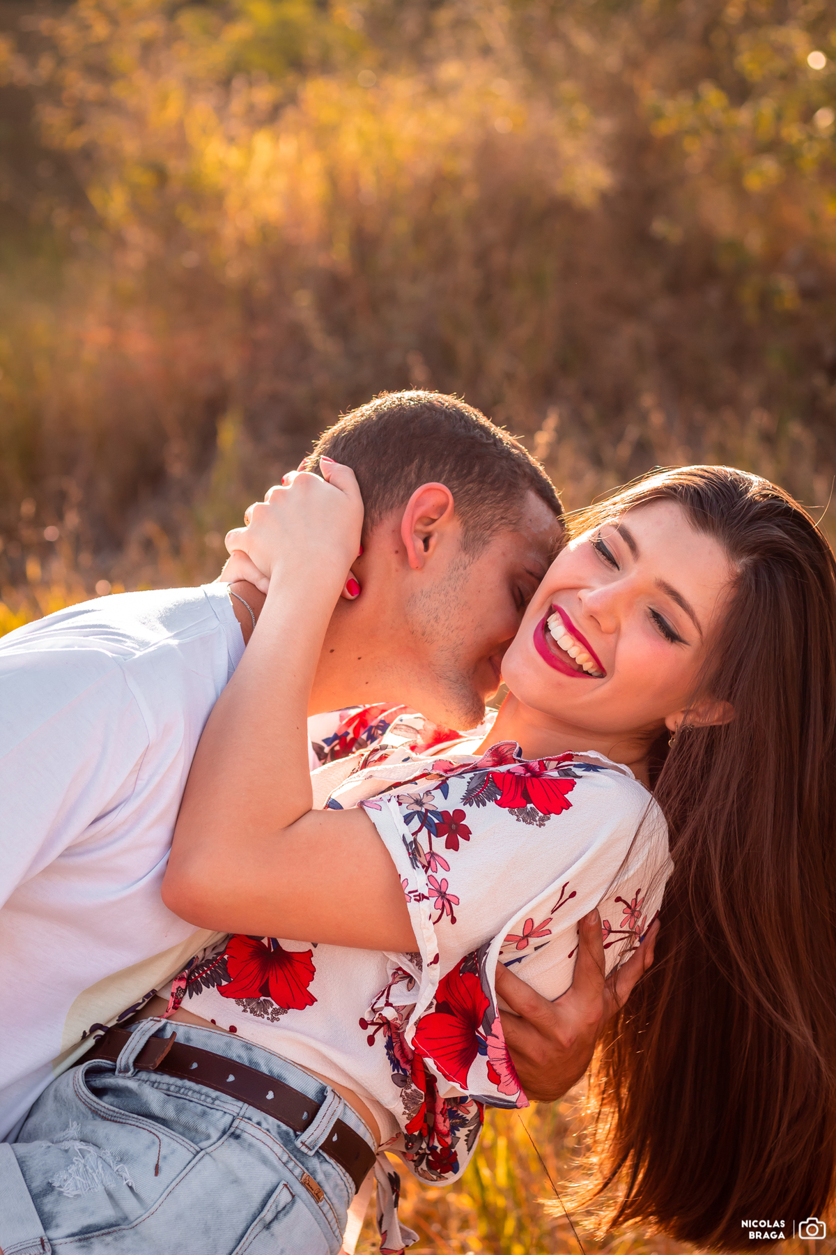 Ensaio no pôr do Sol, fotografia