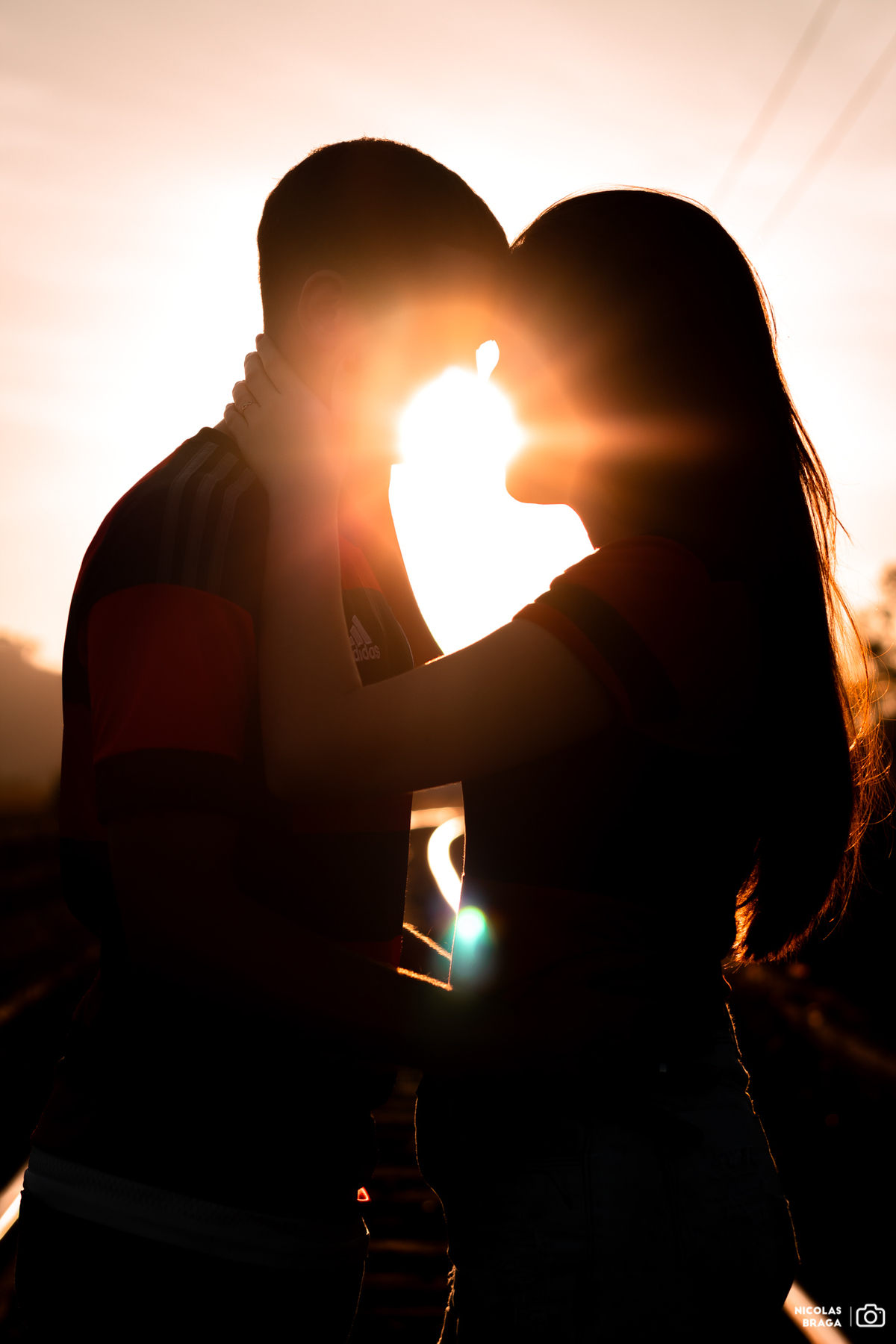 Ensaio no pôr do Sol, fotografia